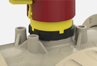 Detailed view of the integrated domes