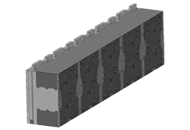 detail view - depiction concrete volume