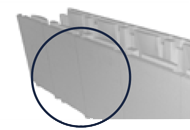 detail view - integrated notch or markings