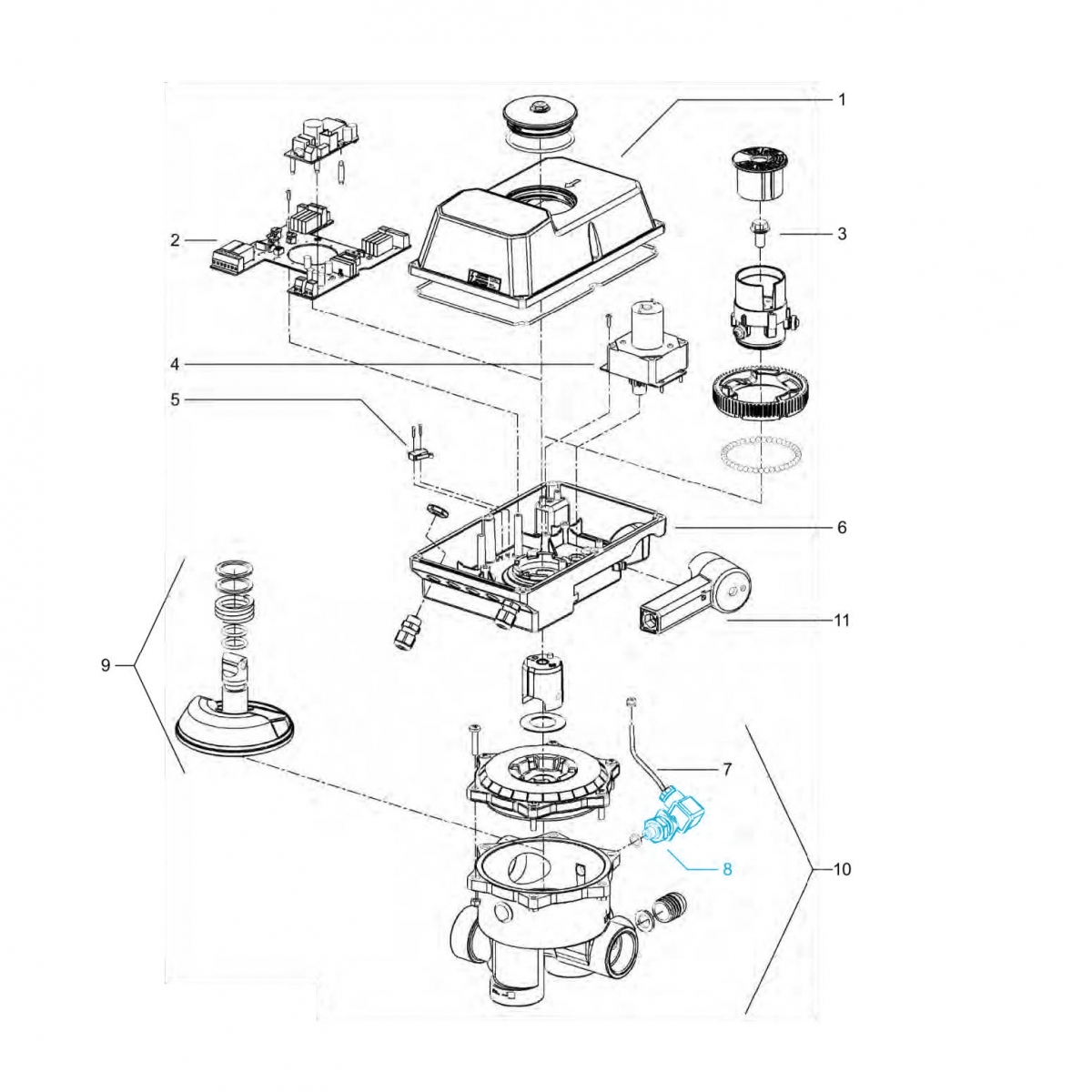 Pressure sensor for Loxone Aquastar Air incl. connection cable Pressure sensor for Loxone Aquastar Air incl. connection cable
