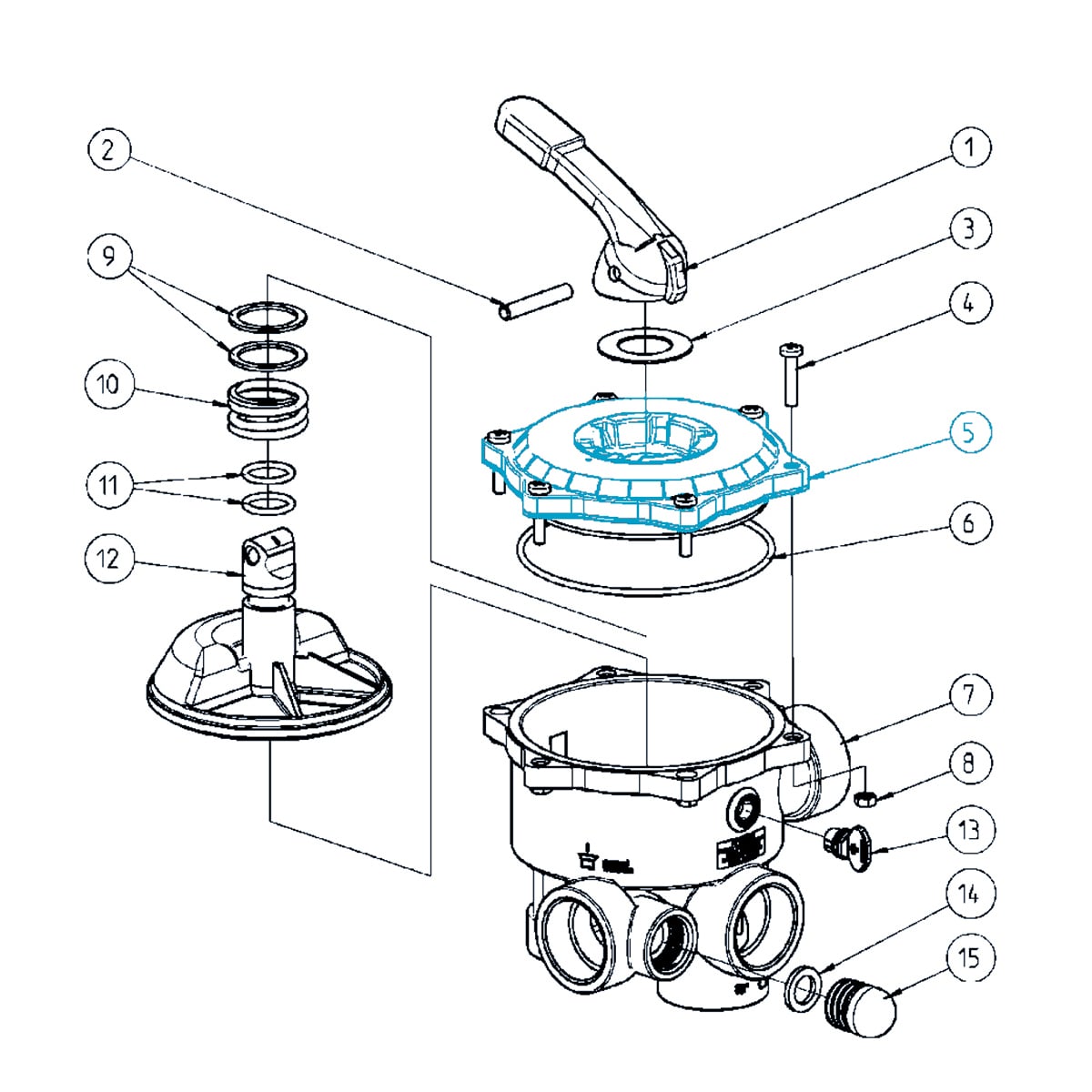 Lid lasered, white Lid lasered, white