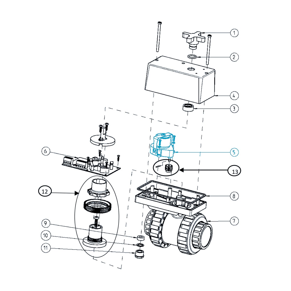 Motor - spare part kit for EO510 ECO - 230VAC Motor - spare part kit for EO510 ECO - 230VAC