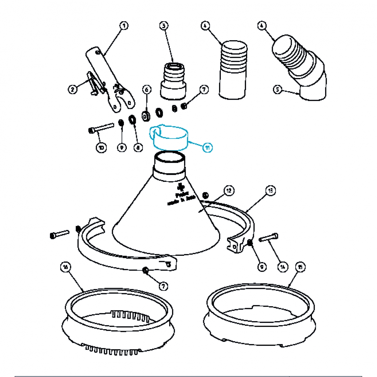 Clamp set for duff vac Clamp set for duff vac