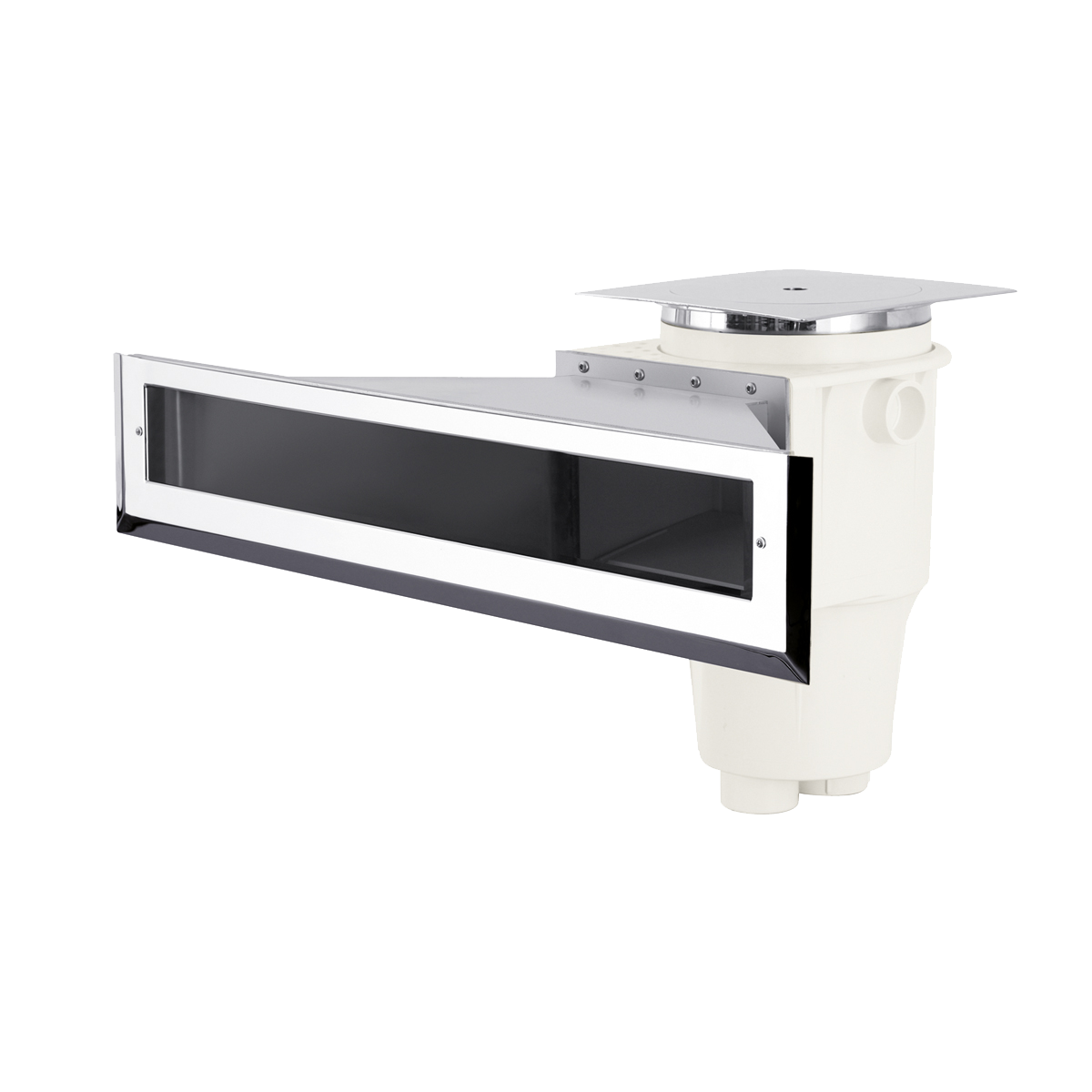 Ocean® High Water Level Skimmer M5 deluxe High75 ABS + V4A, white Ocean® High Water Level Skimmer M5 deluxe High75 ABS + V4A, white