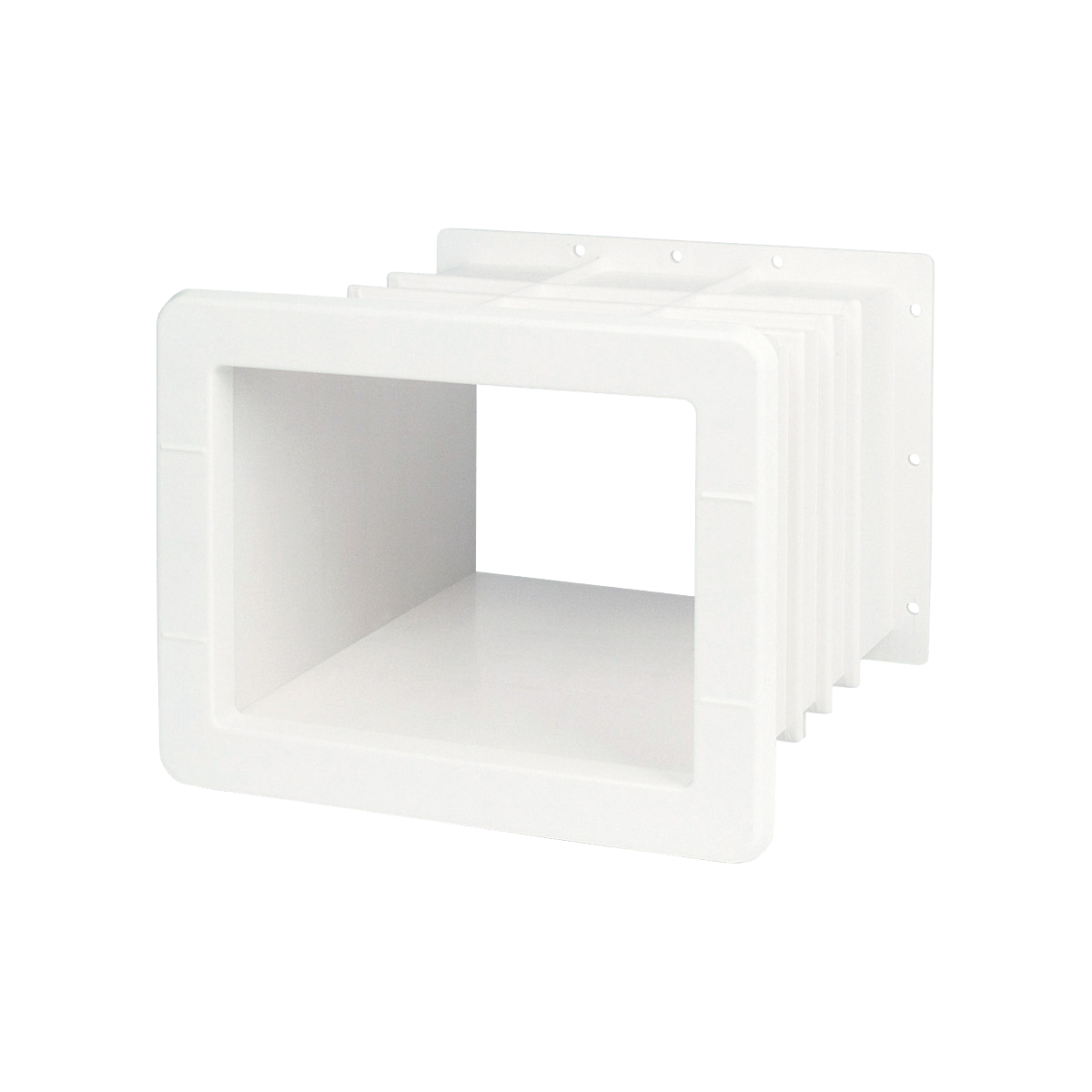 Extension for skimmer Ocean® De Luxe M5 stainless steel thread inserts A4 ABS white Extension for skimmer Ocean® De Luxe M5 stainless steel thread inserts A4 ABS white