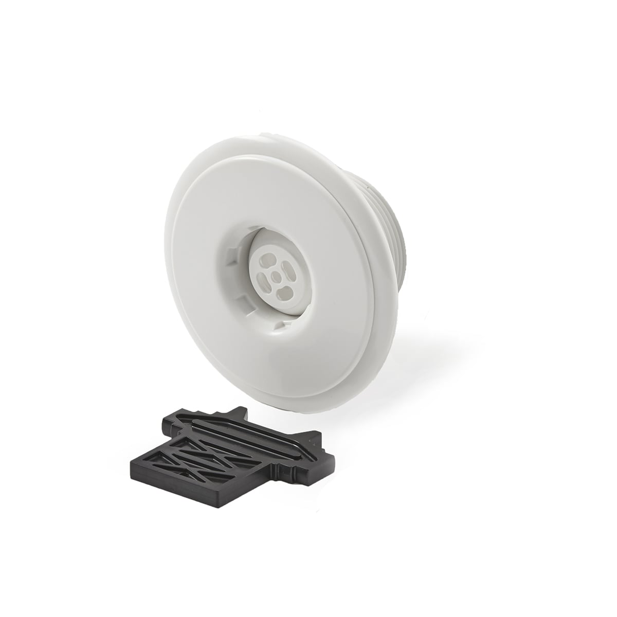 Inlet nozzle with ball DIN EN16582 for Ocean® wall conduit PT deluxe white Inlet nozzle with ball DIN EN16582 for Ocean® wall conduit PT deluxe white