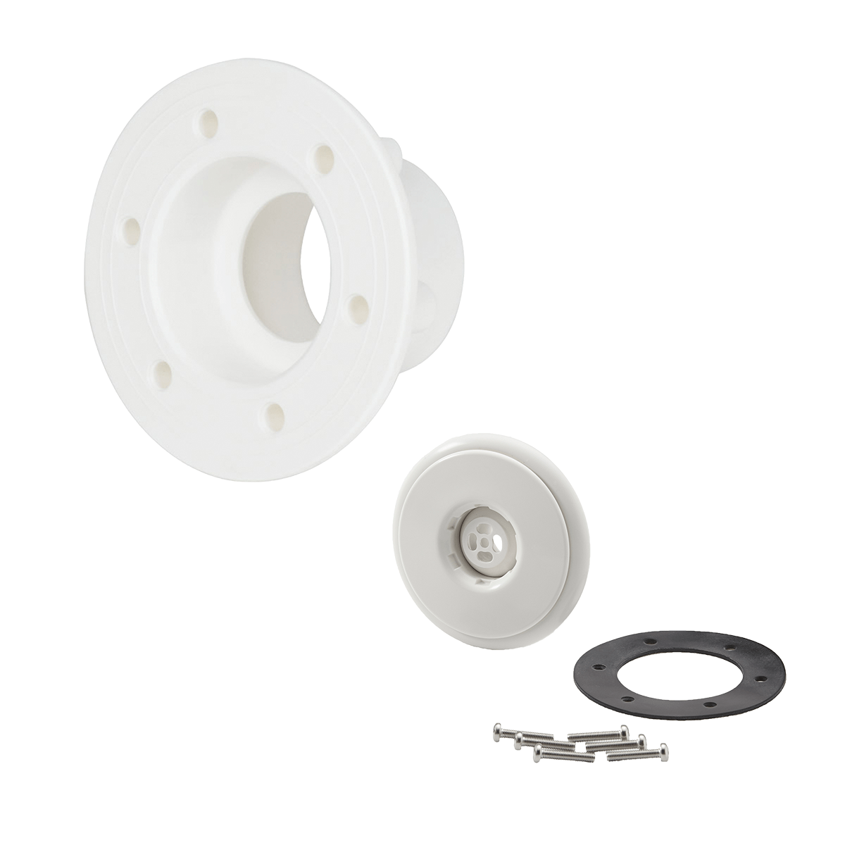 Ocean Einströmdüse PT De Luxe DIN, kurze Ausführung, Einbauset für Folien- und Stahlwandbecken 