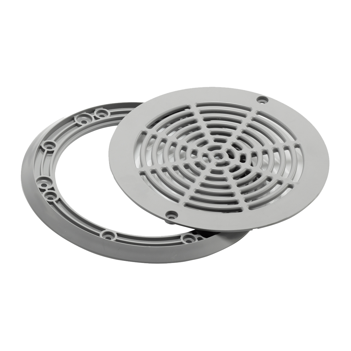 Ocean®  flange for main drain M5 and PT ABS grey Ocean®  flange for main drain M5 and PT ABS grey