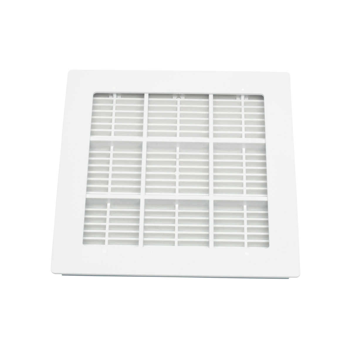 Main drain ABS white 265 x 265mm complete mounted UV-resistant Main drain ABS white 265 x 265mm complete mounted UV-resistant