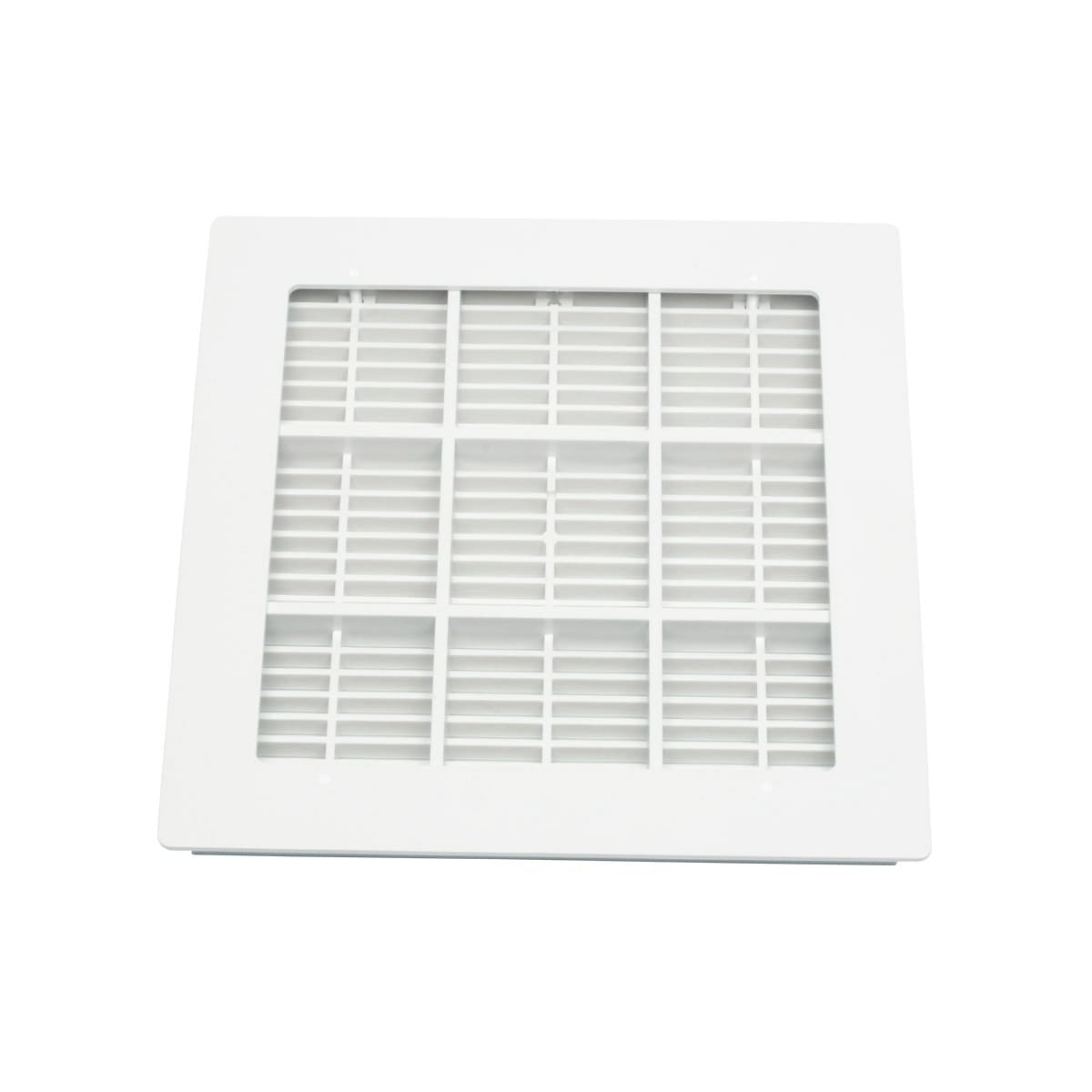 Main drain ABS white 265 x 265mm complete mounted UV-resistant Main drain ABS white 265 x 265mm complete mounted UV-resistant