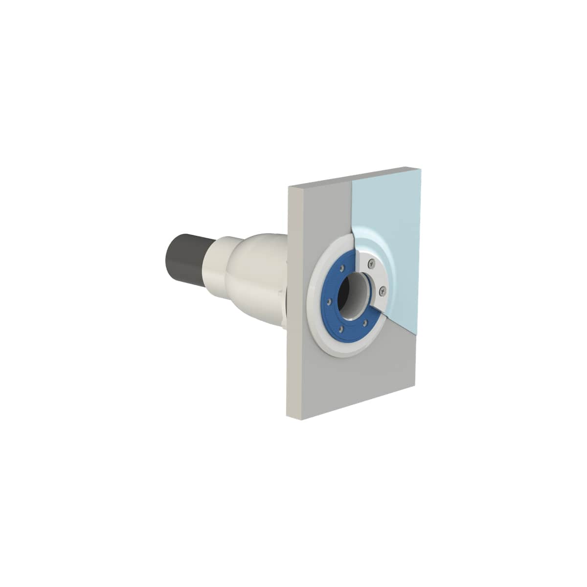VISION wall conduit short for for polyester, vinylester, PP pools for VISION LED underwater pool lights VISION wall conduit short for for polyester, vinylester, PP pools for VISION LED underwater pool lights