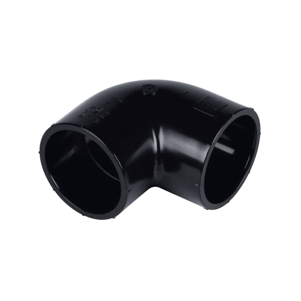 IBG® elbow 90° solvent socket, black (for solar systems), PN10 d50 IBG® elbow 90° solvent socket, black (for solar systems), PN10 d50