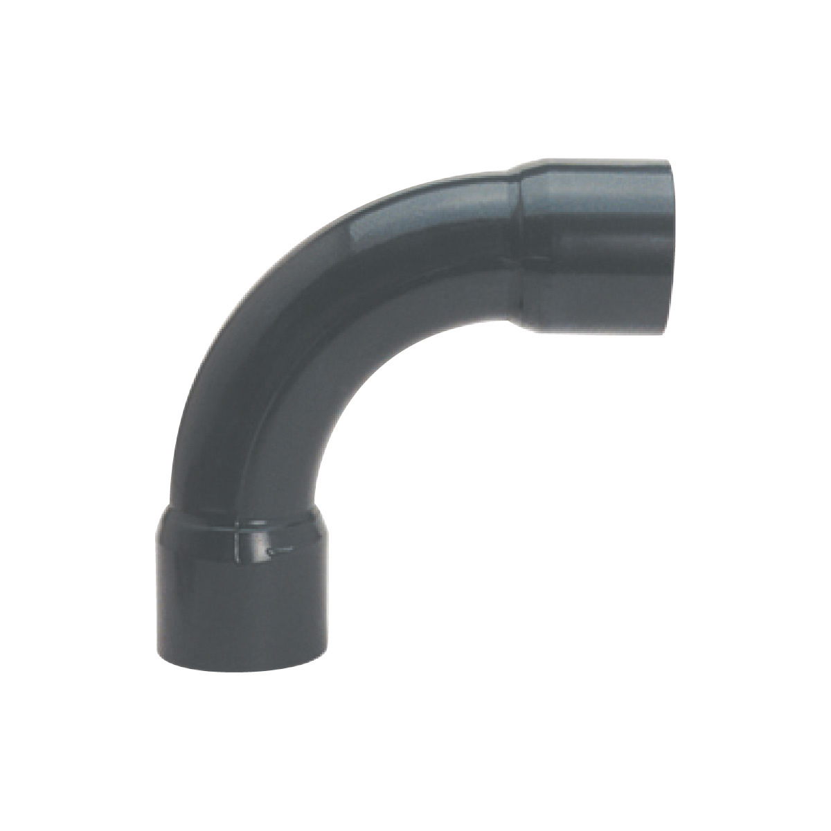 IBG® bend 90° made of PVC pipe, grey d125 IBG® bend 90° made of PVC pipe, grey d125