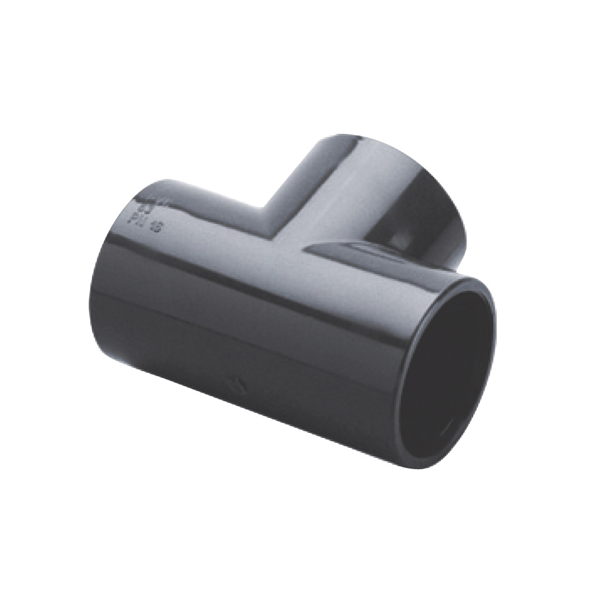 IBG® Tee 90°, grey d63 IBG® Tee 90°, grey d63