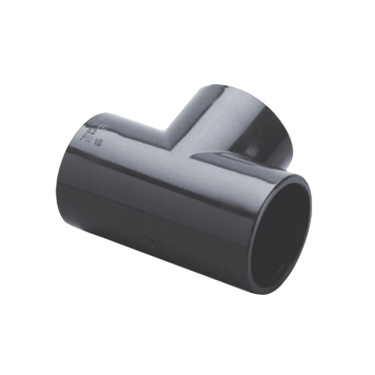 IBG® Tee 90°, grey d63 IBG® Tee 90°, grey d63