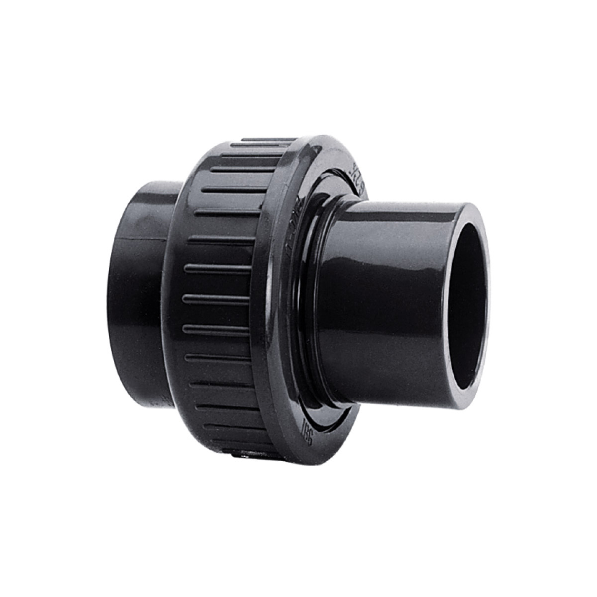 IBG® adapter union reducing pipe solvent socket / solvent socket/solvent spigot, PN16, grey 