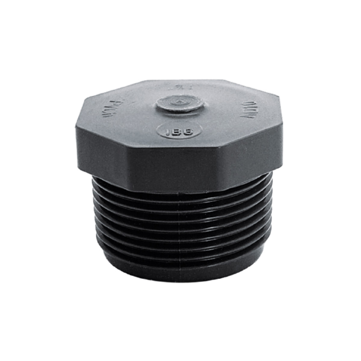 IBG® plug, with cone shaped male thread, PN10,  grey 