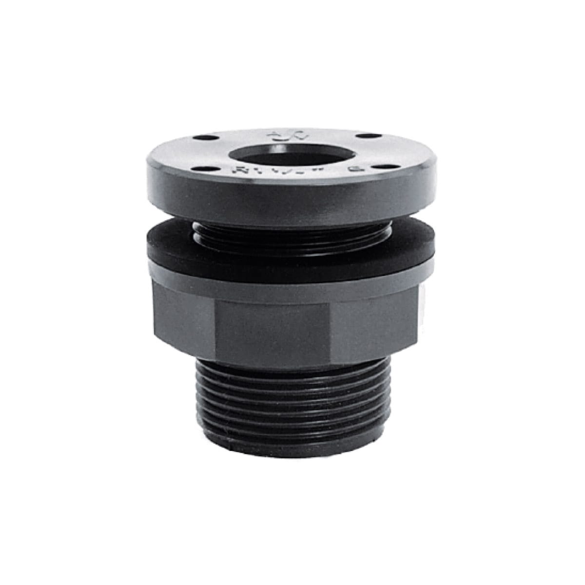 IBG® tank adapter, male-/female thread, ring - Viton, grey 