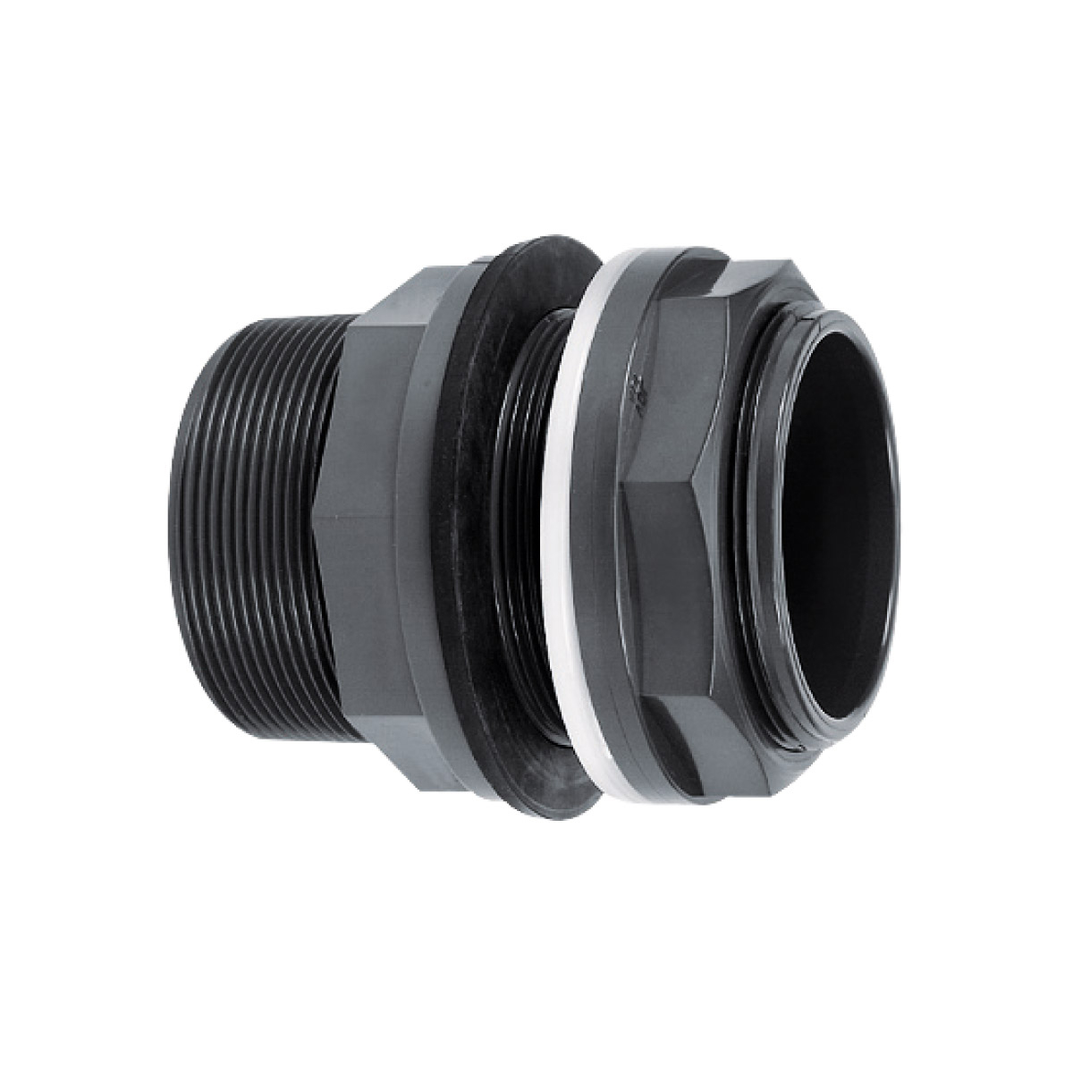 IBG® tank adapter solvent socket - BSP male/female thread, sealing rings EPDM and polyamide, grey d20 IBG® tank adapter solvent socket - BSP male/female thread, sealing rings EPDM and polyamide, grey d20