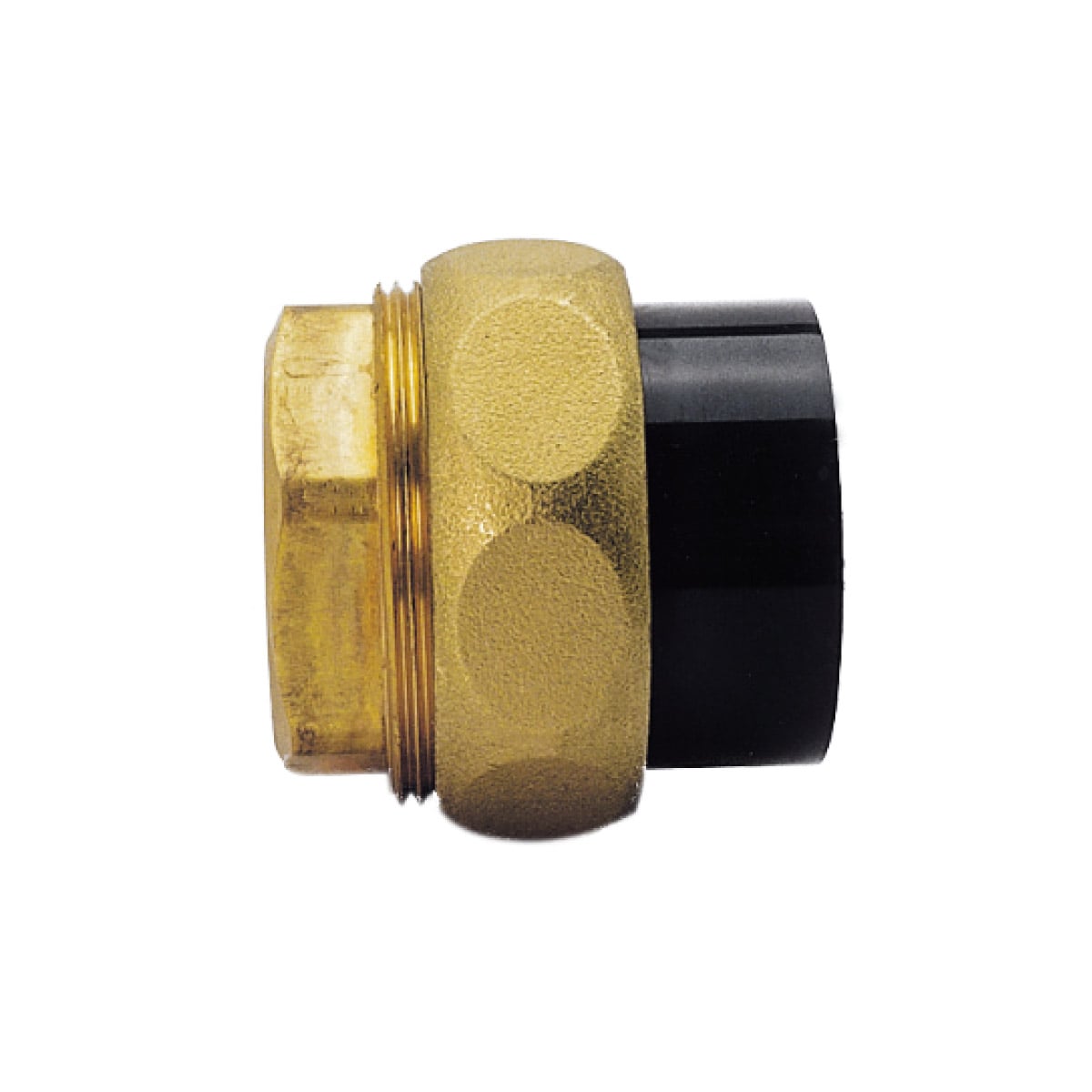 IBG® adapter union, PVC/gun metal (rg5), solvent socket – female thread 
