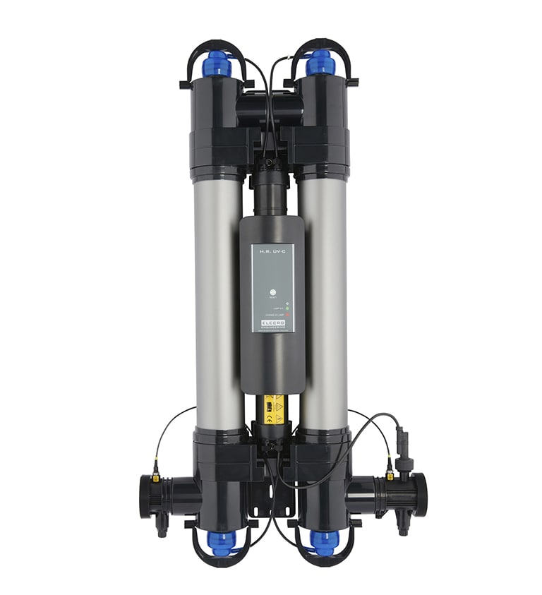 UV-C Water Treatment 110W 220-240V, pmax. 3bar, Vmax 42 m3/h, d63/50,  life span lamp (9000 Std.) incl. flow switch and analogue lamp life indicator UV-C Water Treatment 110W 220-240V, pmax. 3bar, Vmax 42 m3/h, d63/50,  life span lamp (9000 Std.) incl. flow switch and analogue lamp life indicator