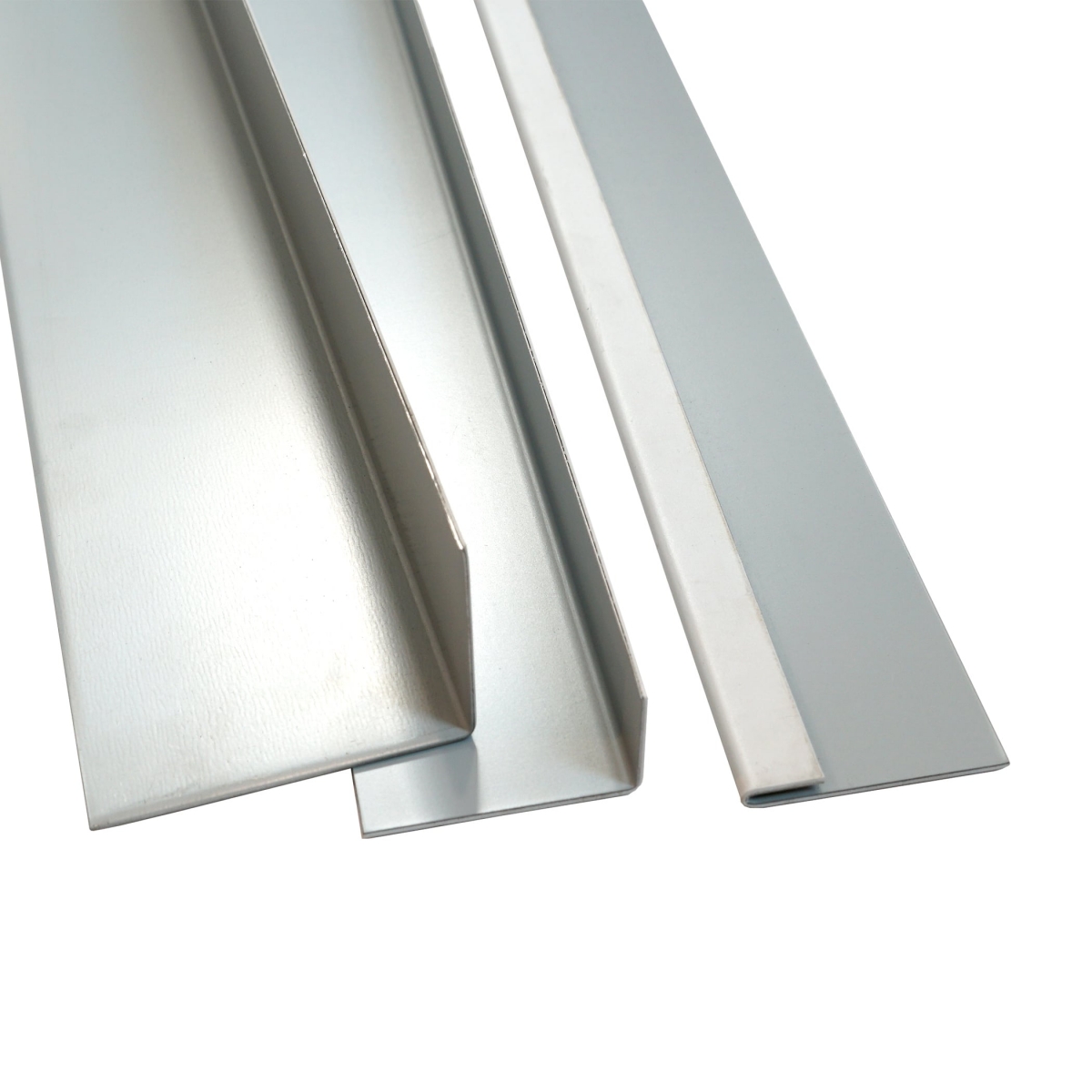 Sheet steel angle 90°, 50x20x2000 mm, outside coating grey Sheet steel angle 90°, 50x20x2000 mm, outside coating grey