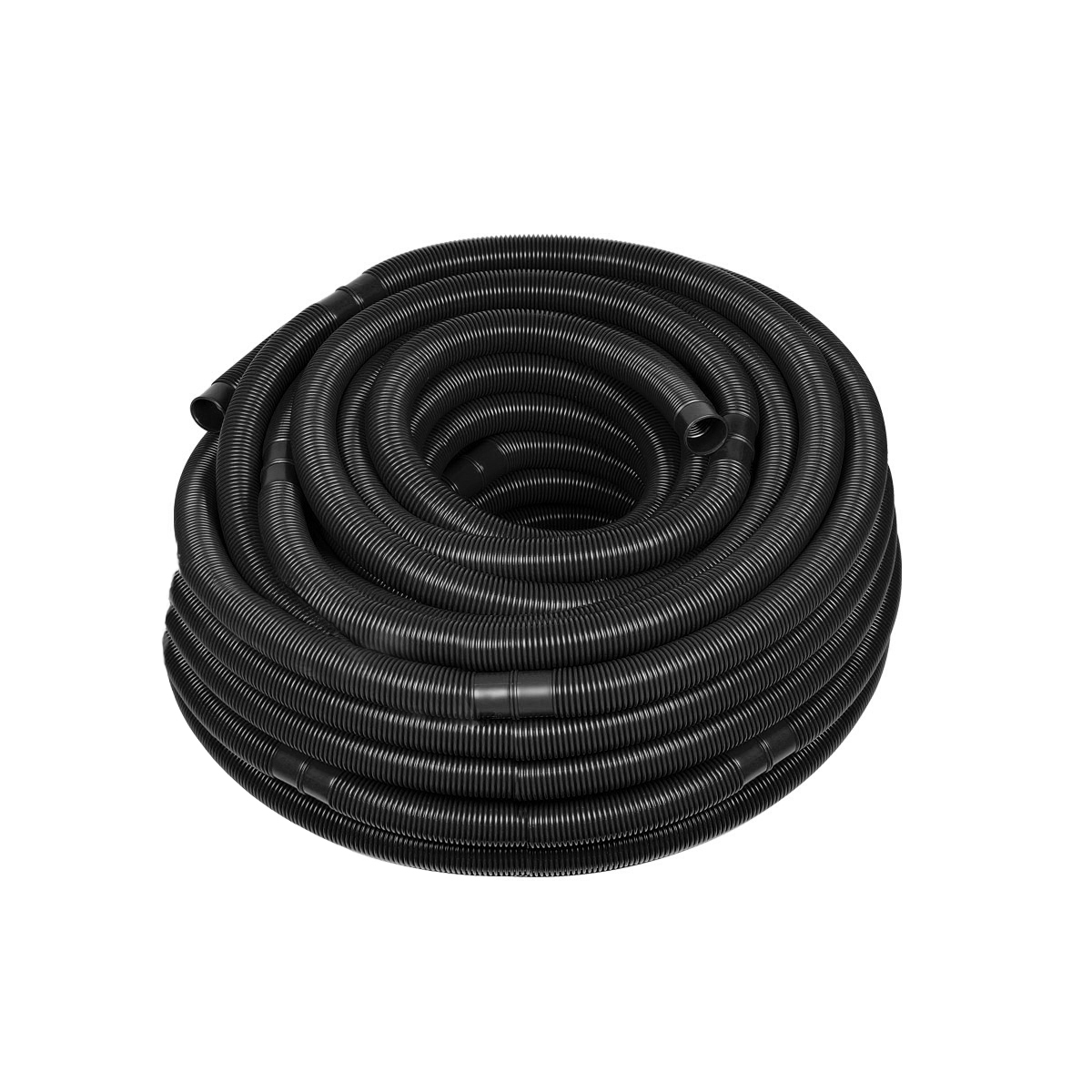 Schwimmbadschlauch Muffenabstand 0,5m d38 PE schwarz l=50m, einzeln verpackt Schwimmbadschlauch Muffenabstand 0,5m d38 PE schwarz l=50m, einzeln verpackt