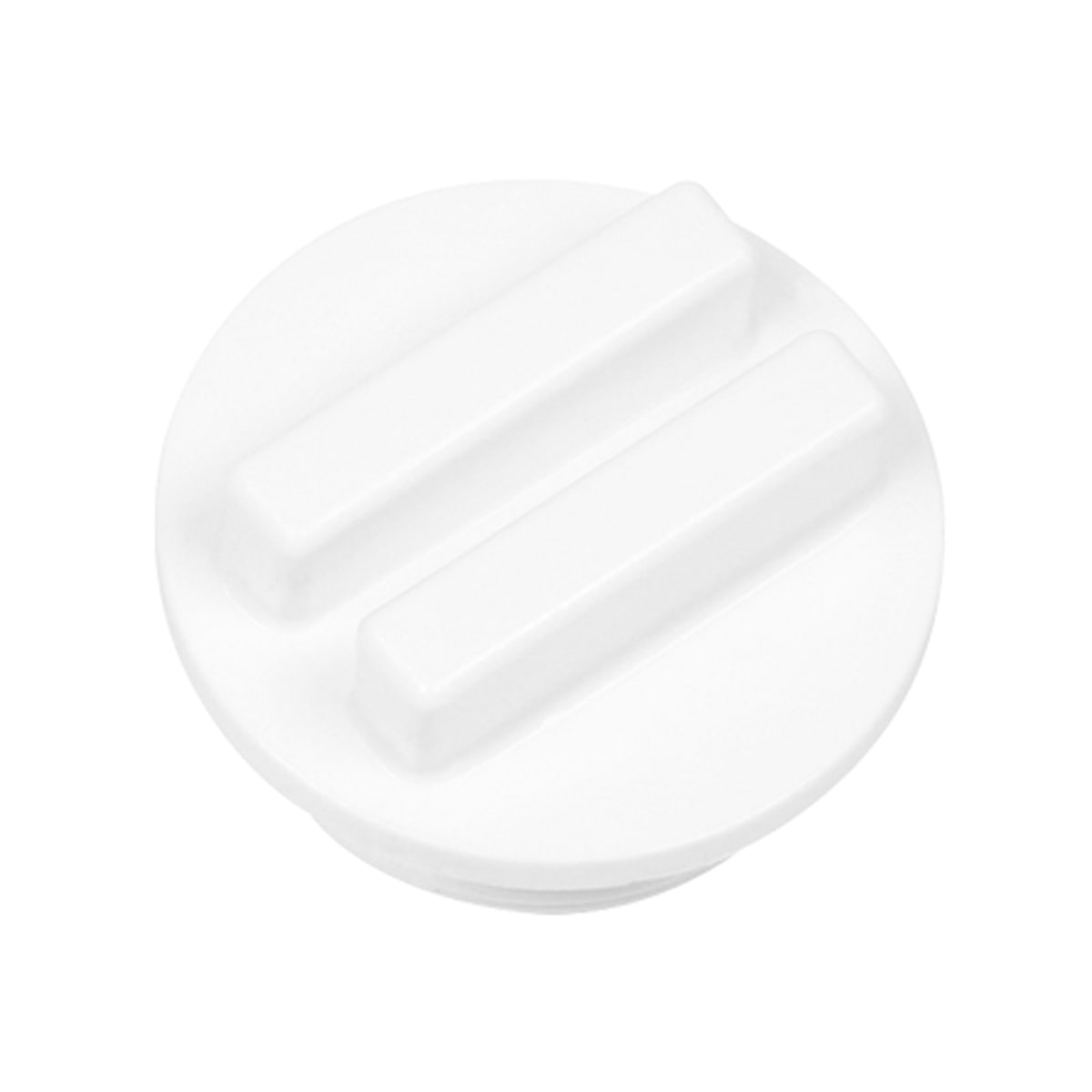 Plug for backwash valve with O-ring 1 1/2" ABS white male thread R 1 1/2" BSP EPDM Plug for backwash valve with O-ring 1 1/2" ABS white male thread R 1 1/2" BSP EPDM