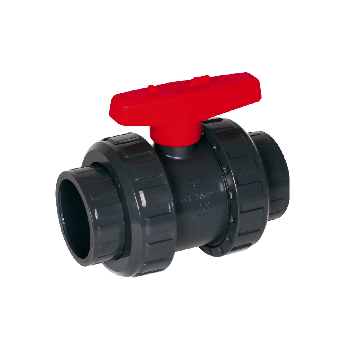 2-Way Ball Valve S6 thread socket IG PTFE/FPM 