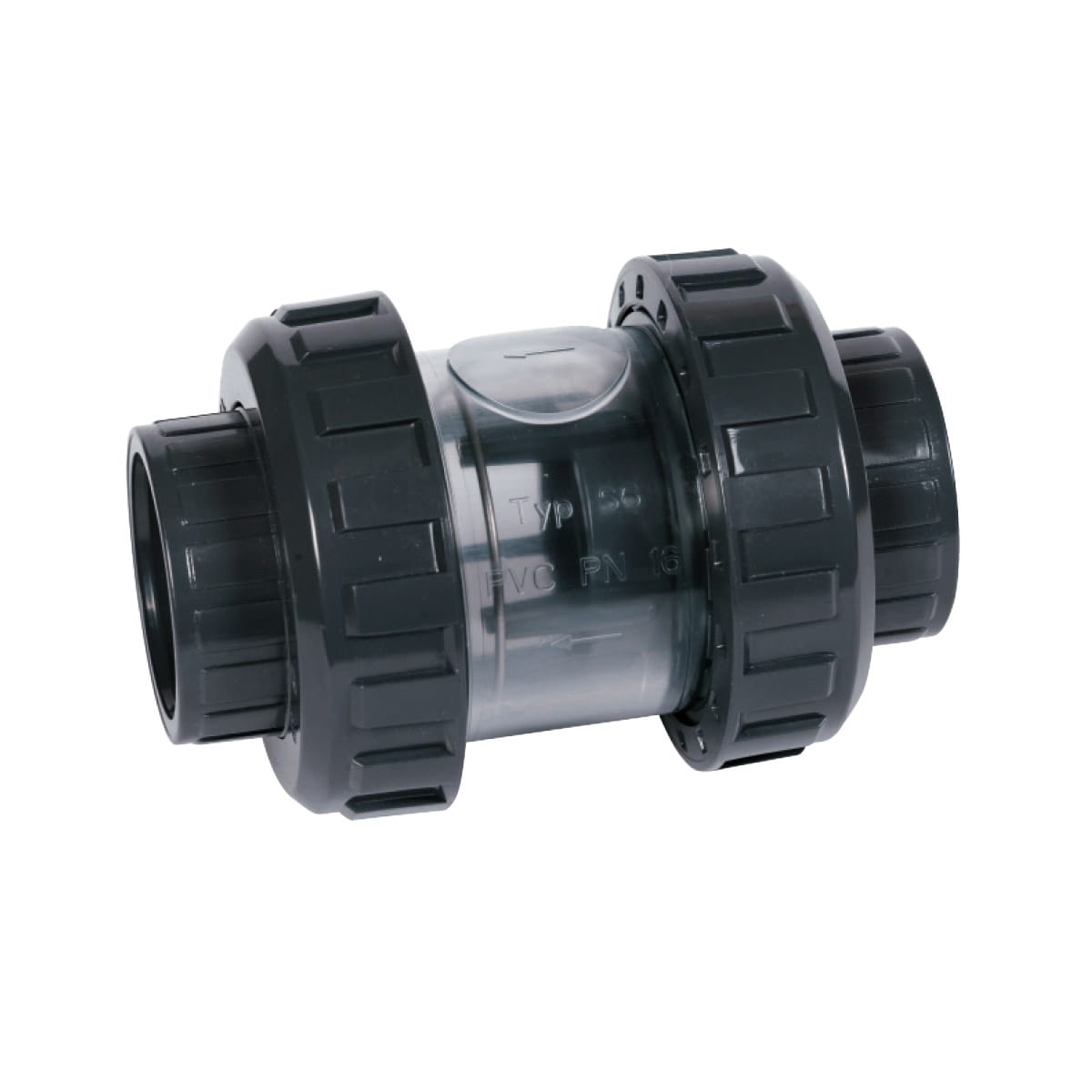 Cone Check Valve S6 (swimming pool type) transparent FPM 