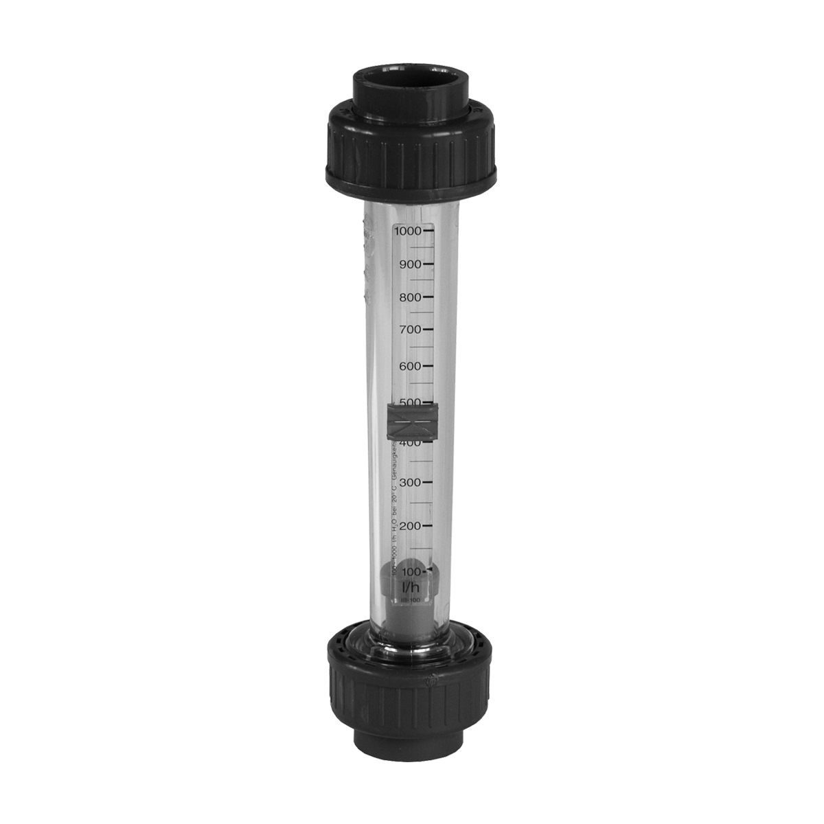 Flow meter M123 magnetic indicator tube PVC DN10 PVC grey PVCu solvent socket ends d16 metric l/h 1,5-15 PN10 EPDM Flow meter M123 magnetic indicator tube PVC DN10 PVC grey PVCu solvent socket ends d16 metric l/h 1,5-15 PN10 EPDM
