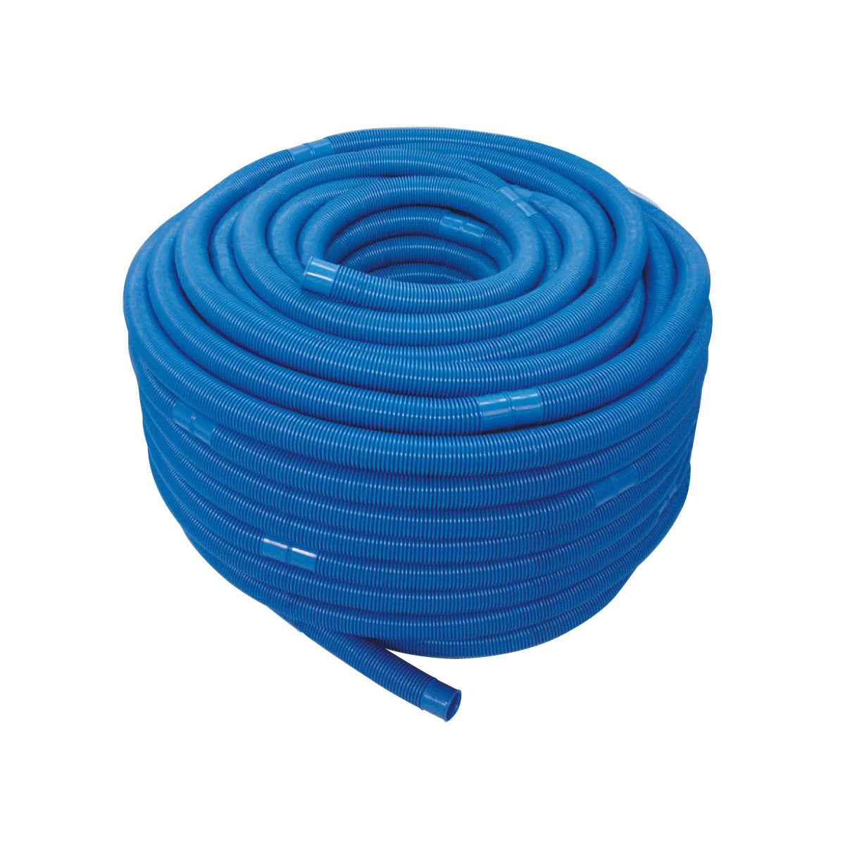 Schwimmbadschlauch ECO Muffenabstand 1,5 m d38 PE blau l=100 m einzeln verpackt Schwimmbadschlauch ECO Muffenabstand 1,5 m d38 PE blau l=100 m einzeln verpackt