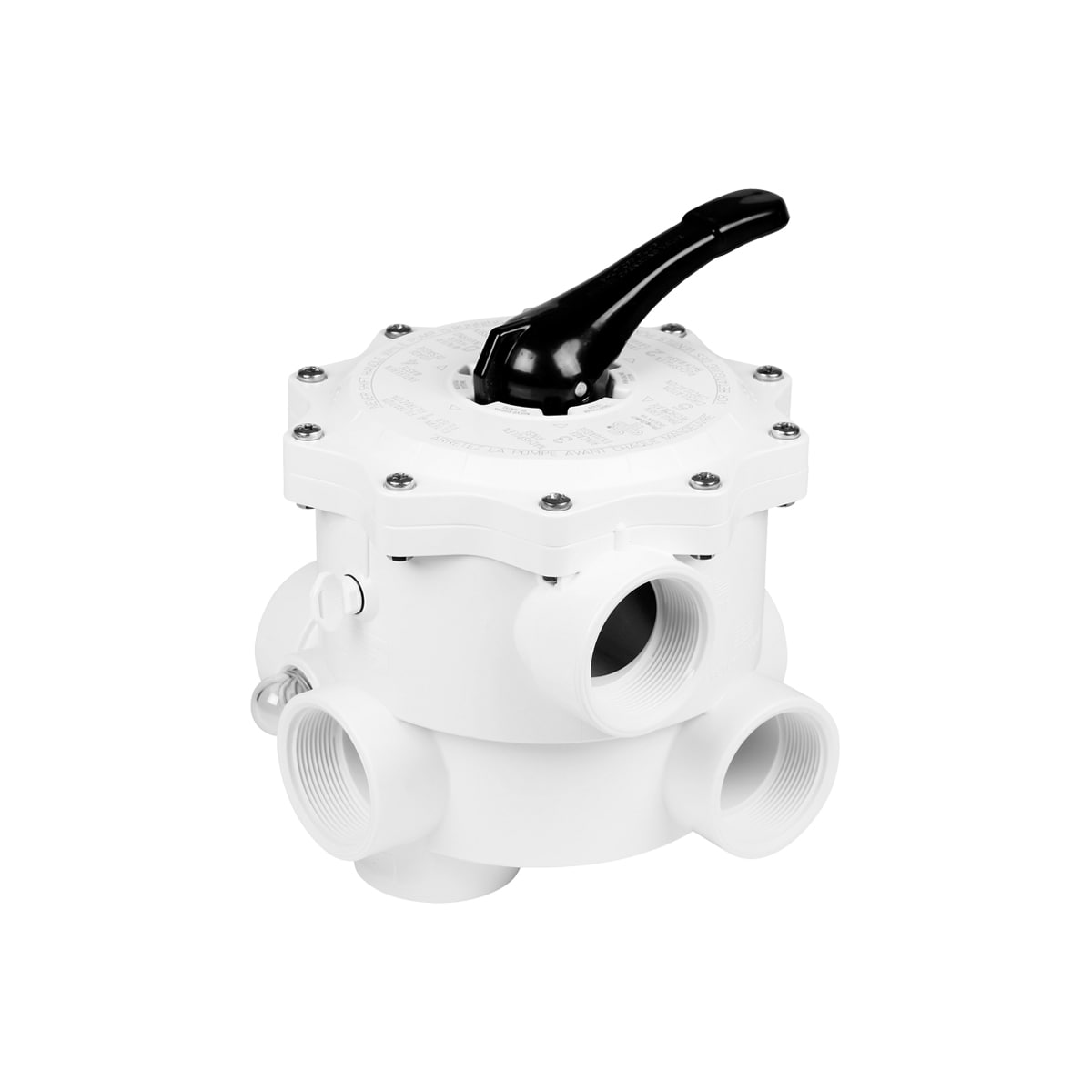 6-Way Backwash Valve V6 side mount 2" ABS 