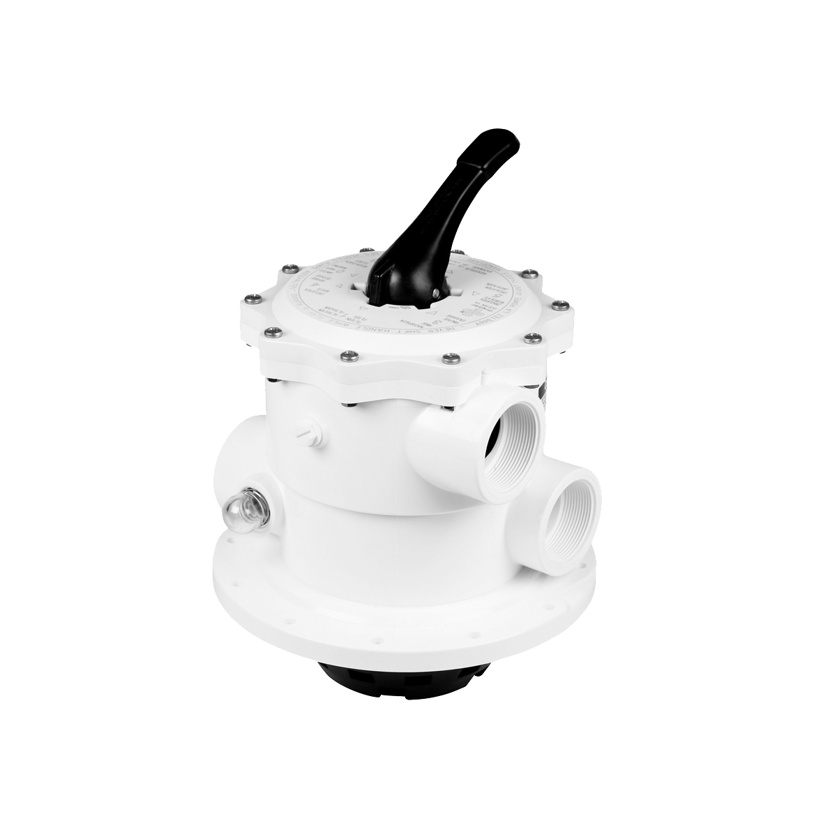 6-Way Backwash Valve V6 top mount 2" ABS 