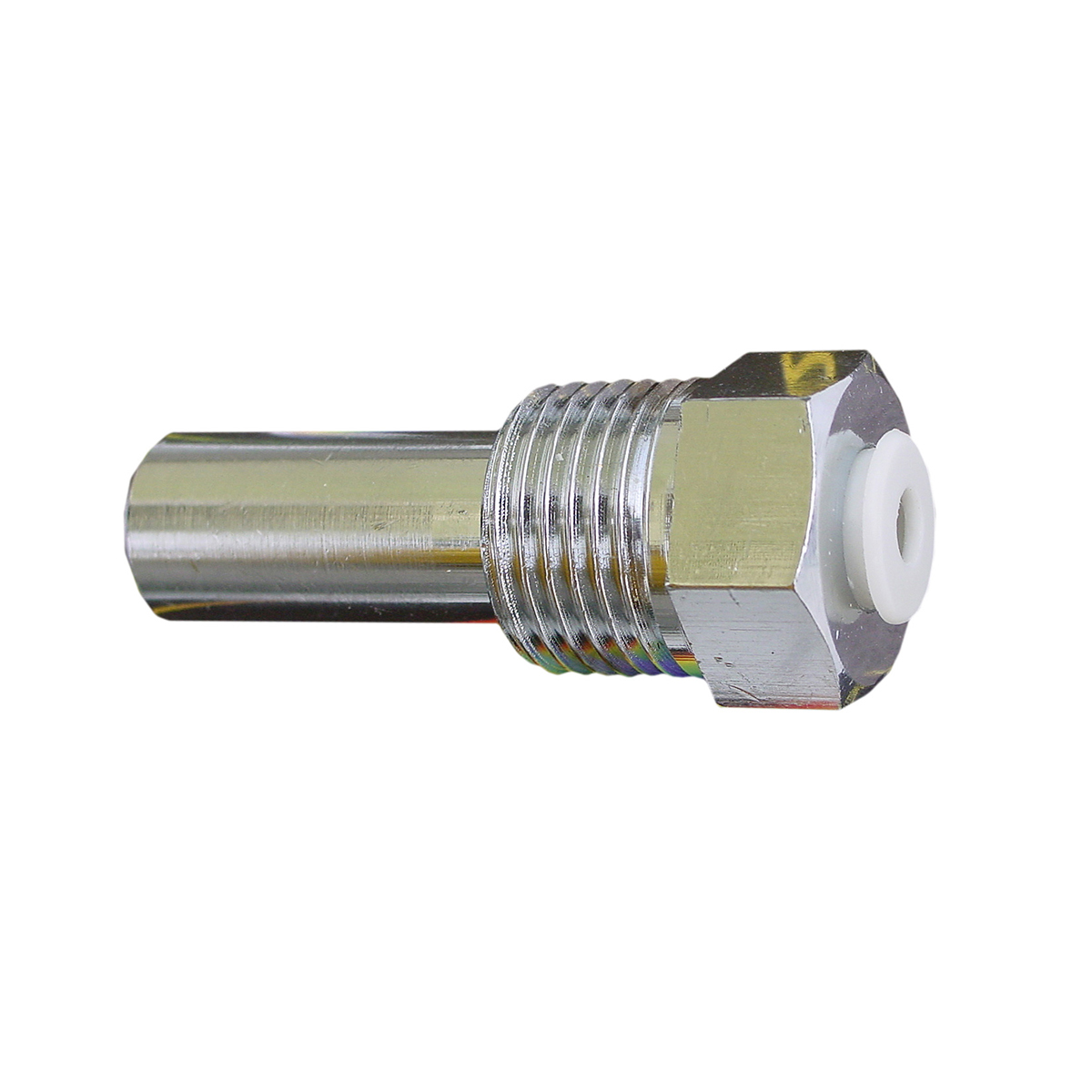 Verchromte Messing Tauchhülse für Tauchfühler d10 Verchromte Messing Tauchhülse für Tauchfühler d10