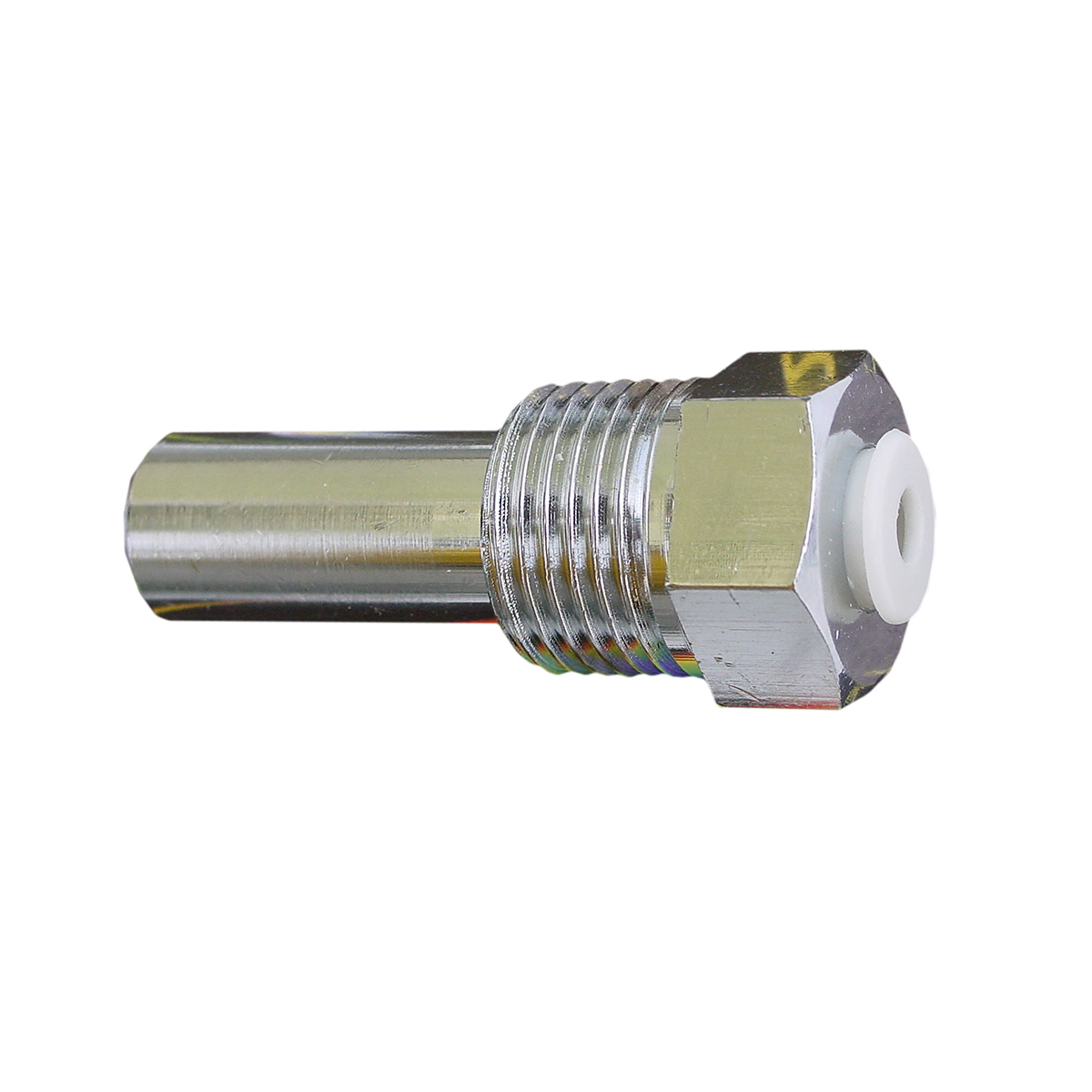 Chrome-plated and nickel-plated brass immersion sleeve, ½ “ AG, 30 mm immersion depth Chrome-plated and nickel-plated brass immersion sleeve, ½ “ AG, 30 mm immersion depth
