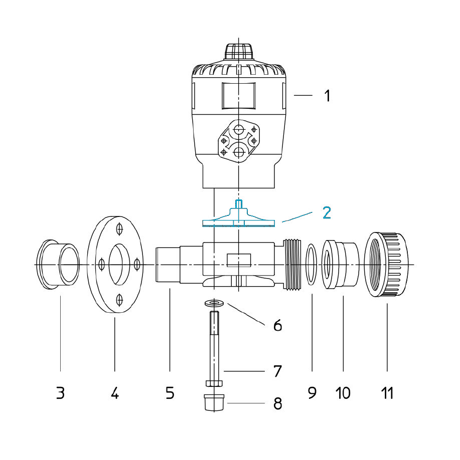 Diaphragm for Diaphragm Valve T4 DN15/20 EPDM black directly pneum. actuated Diaphragm for Diaphragm Valve T4 DN15/20 EPDM black directly pneum. actuated