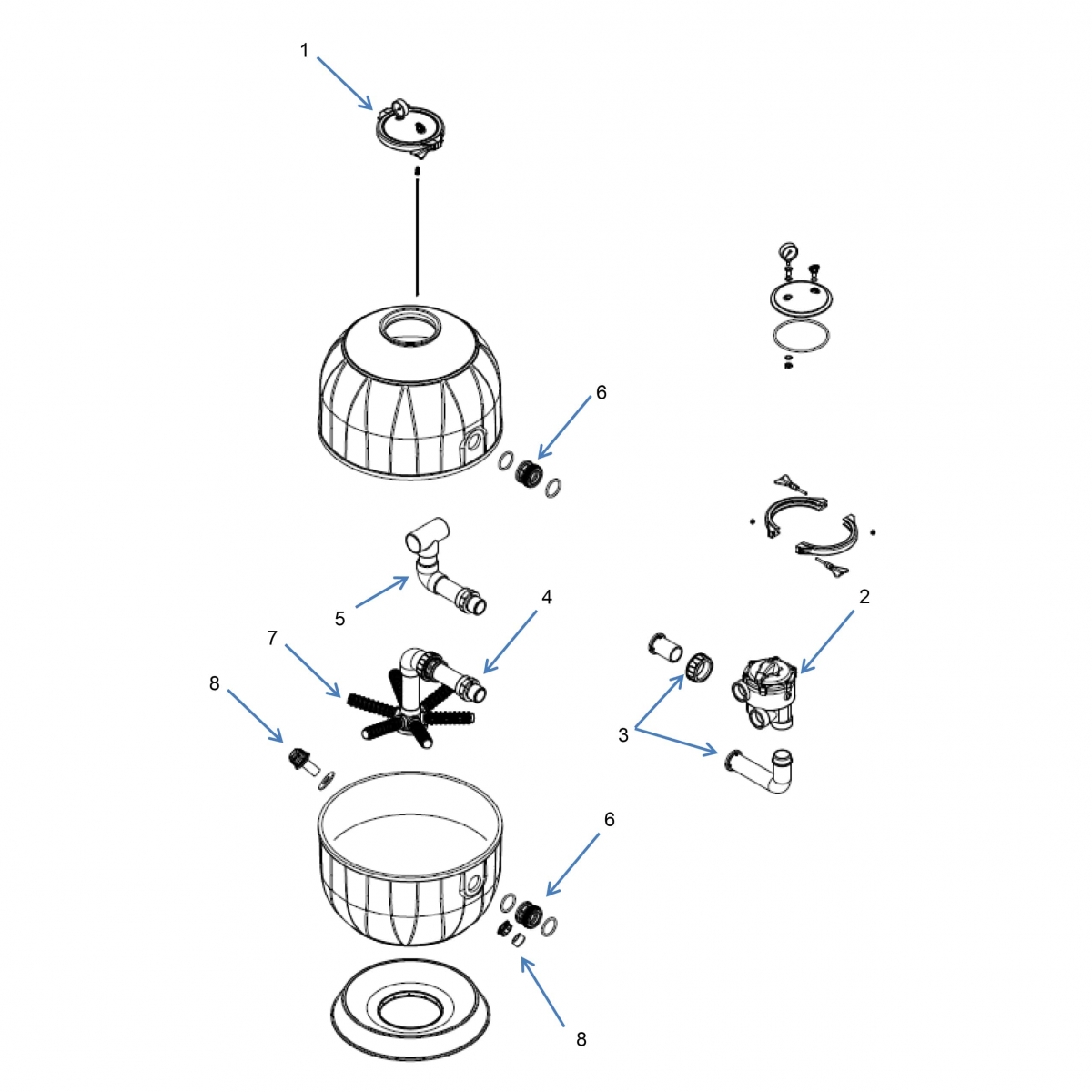 Spare Parts Filter P-AQUA 