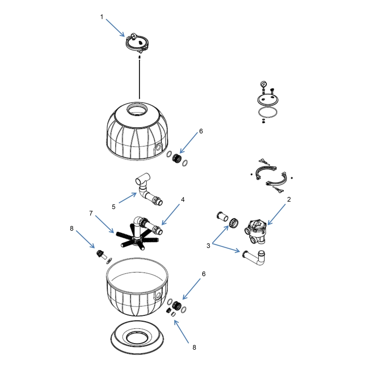 Spare Parts Filter P-AQUA 