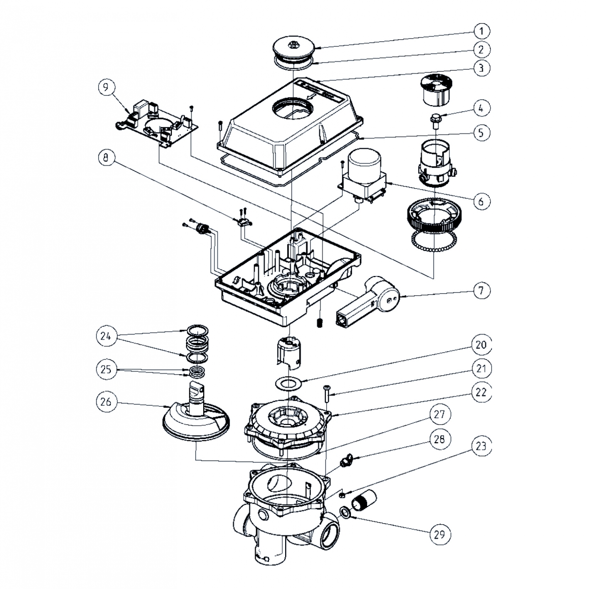 Spare part kit for Aquastar mp6 plc circuit board 230V Spare part kit for Aquastar mp6 plc circuit board 230V