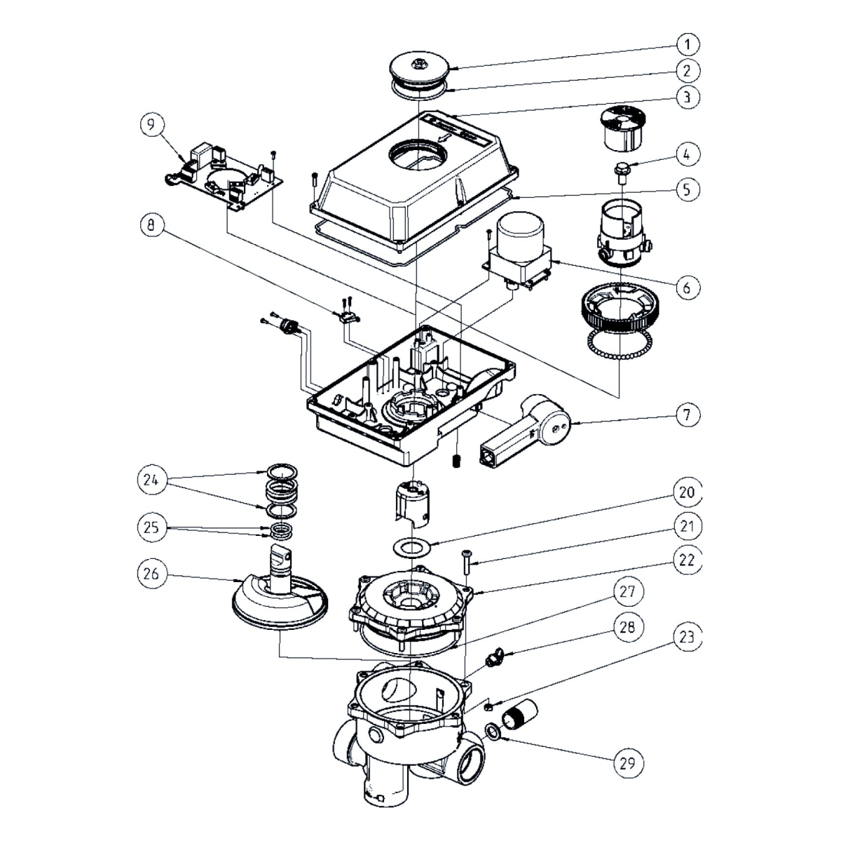 Spare part kit for Aquastar MP-6 pos - circuit board 1 1/2" + 2" 24VAC Spare part kit for Aquastar MP-6 pos - circuit board 1 1/2" + 2" 24VAC