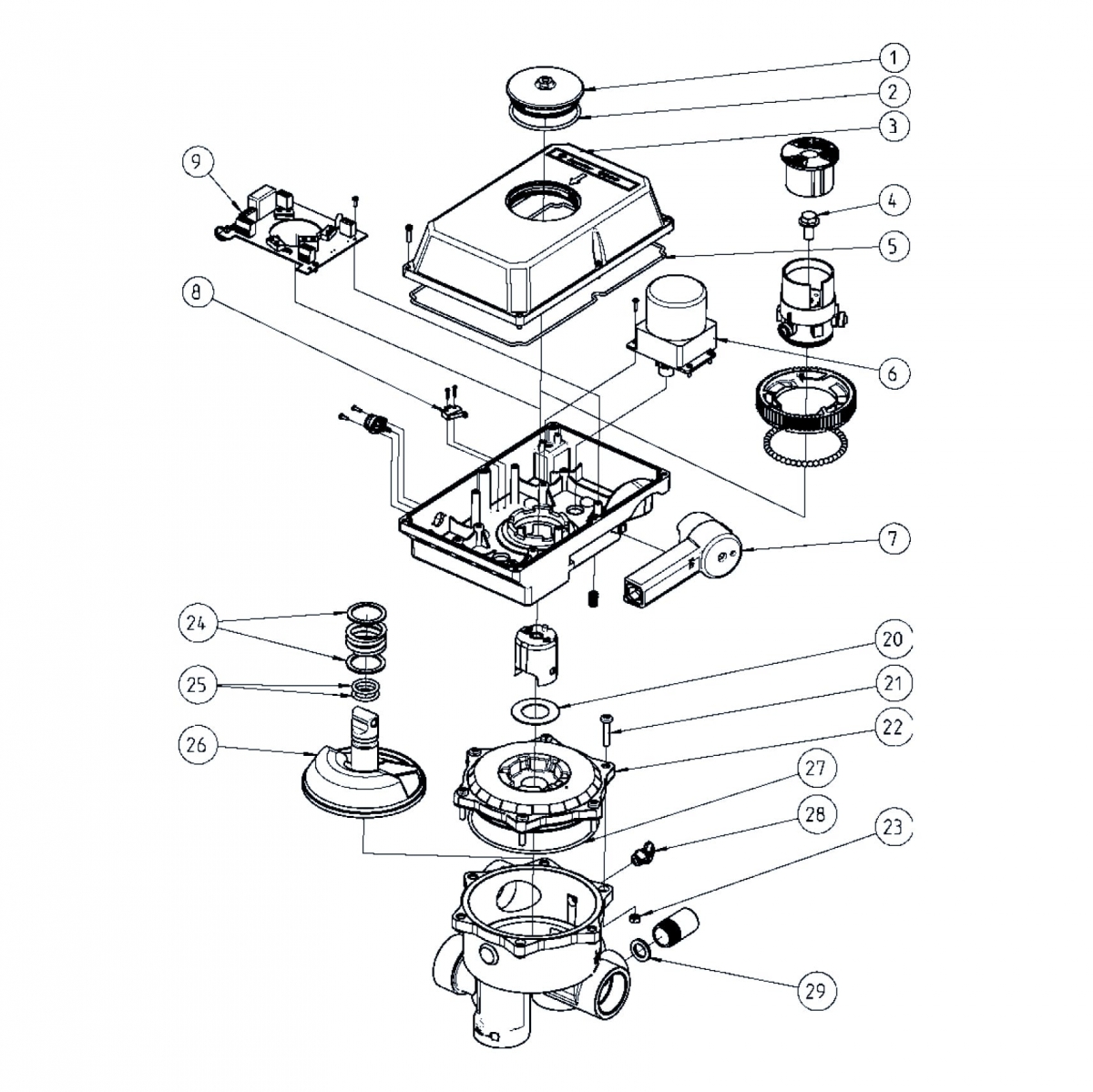 Spare part kit for Aquastar MP-6 pos - motor 0,33µF 230VAC Spare part kit for Aquastar MP-6 pos - motor 0,33µF 230VAC