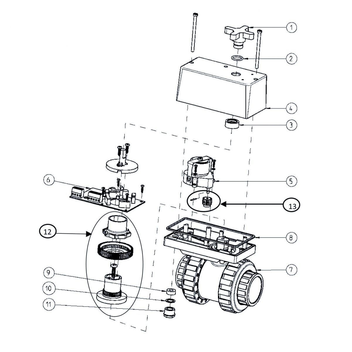 Ersatzteil Ersatzteilset für EO510 ECO Hauptplatine 230VAC 