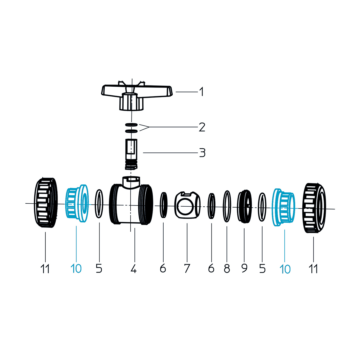 Fusion spigot PE DN10 Fusion spigot PE DN10