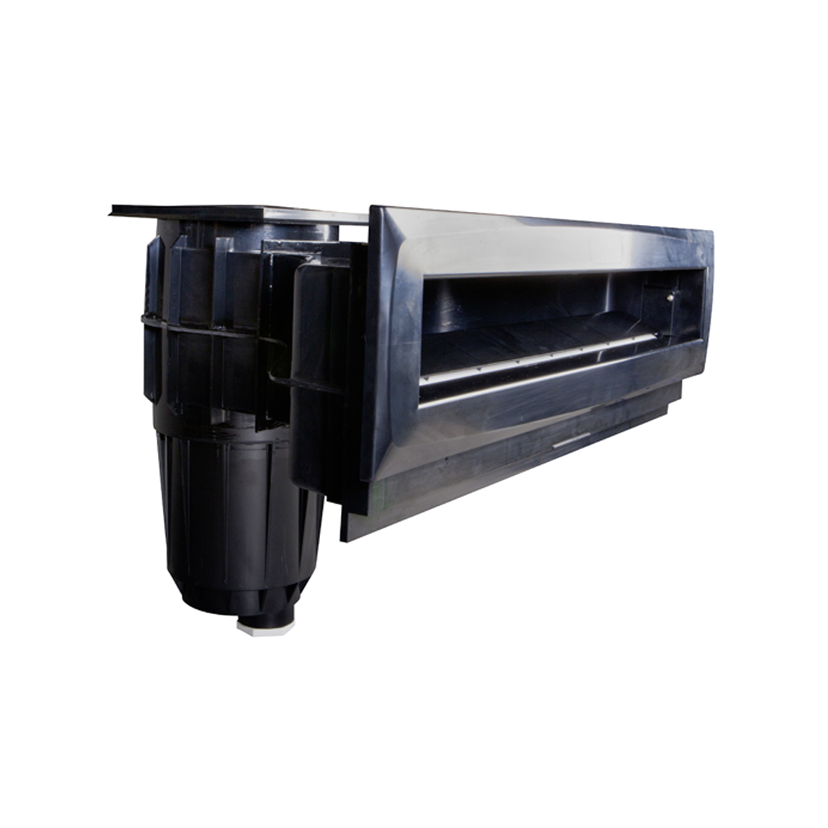 High water level skimmer High75 black ABS with brass inserts High water level skimmer High75 black ABS with brass inserts