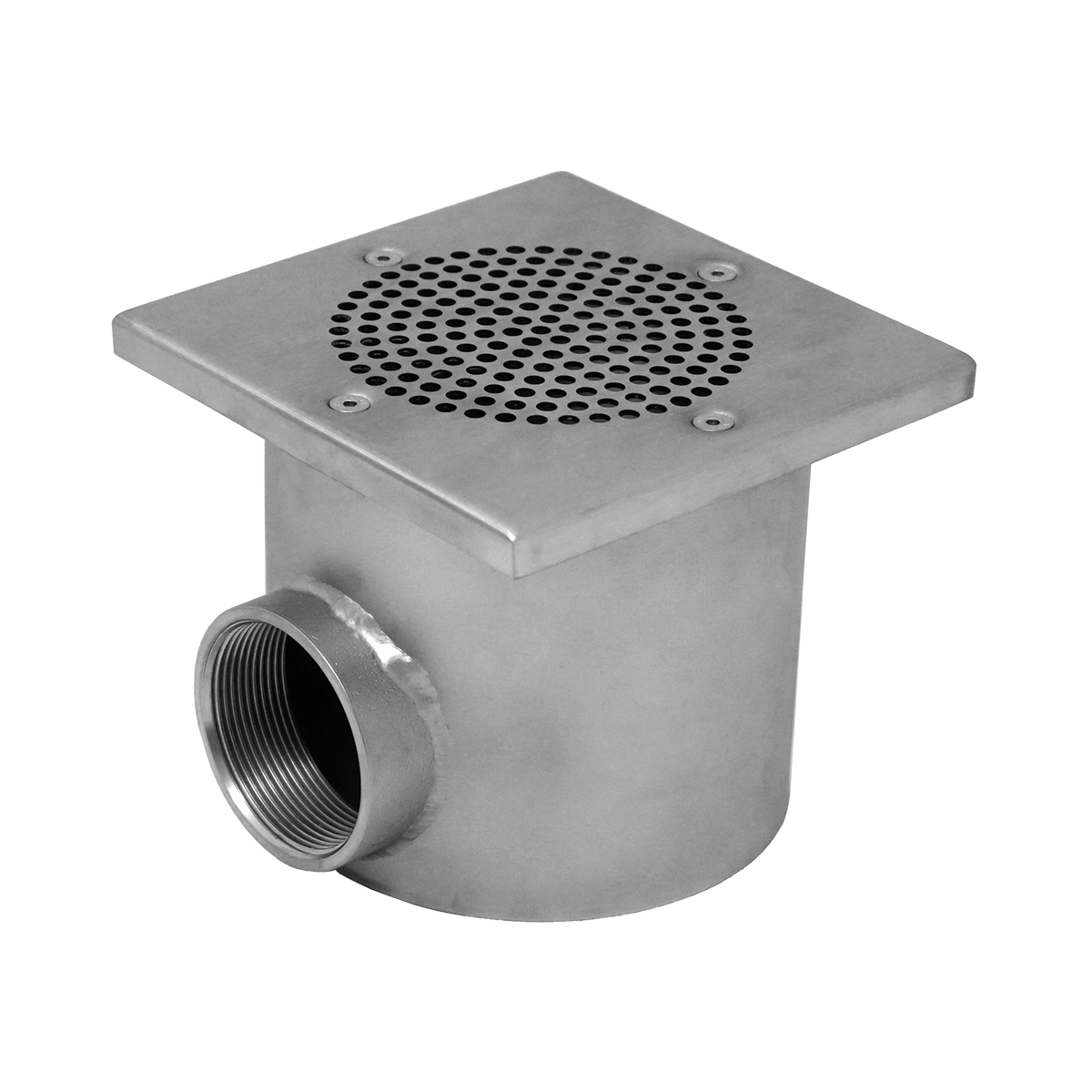 Ocean® Main Drain V4A PRO "Square" 150x150 mm, for liner, concrete- and tile pools, 2" female thread, brushed Ocean® Main Drain V4A PRO "Square" 150x150 mm, for liner, concrete- and tile pools, 2" female thread, brushed