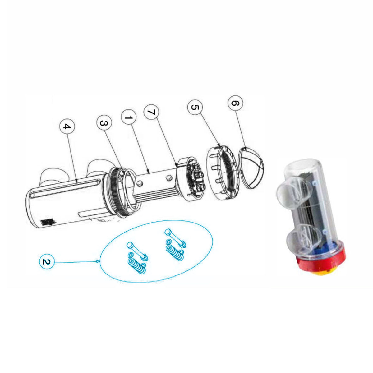 Electrode fixing kit for salt electrolysis units Electrode fixing kit for salt electrolysis units