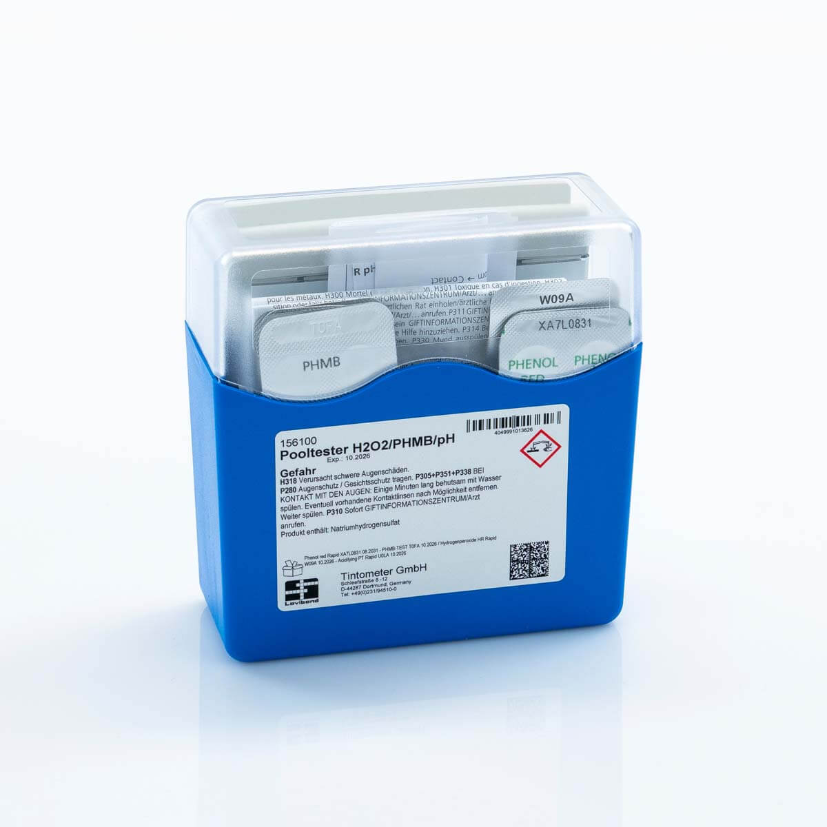 Lovibond® Pool Tester Biguanide, Wasserstoffperoxid und pH-Wert 6,8 - 8,2 Lovibond® Pool Tester Biguanide, Wasserstoffperoxid und pH-Wert 6,8 - 8,2