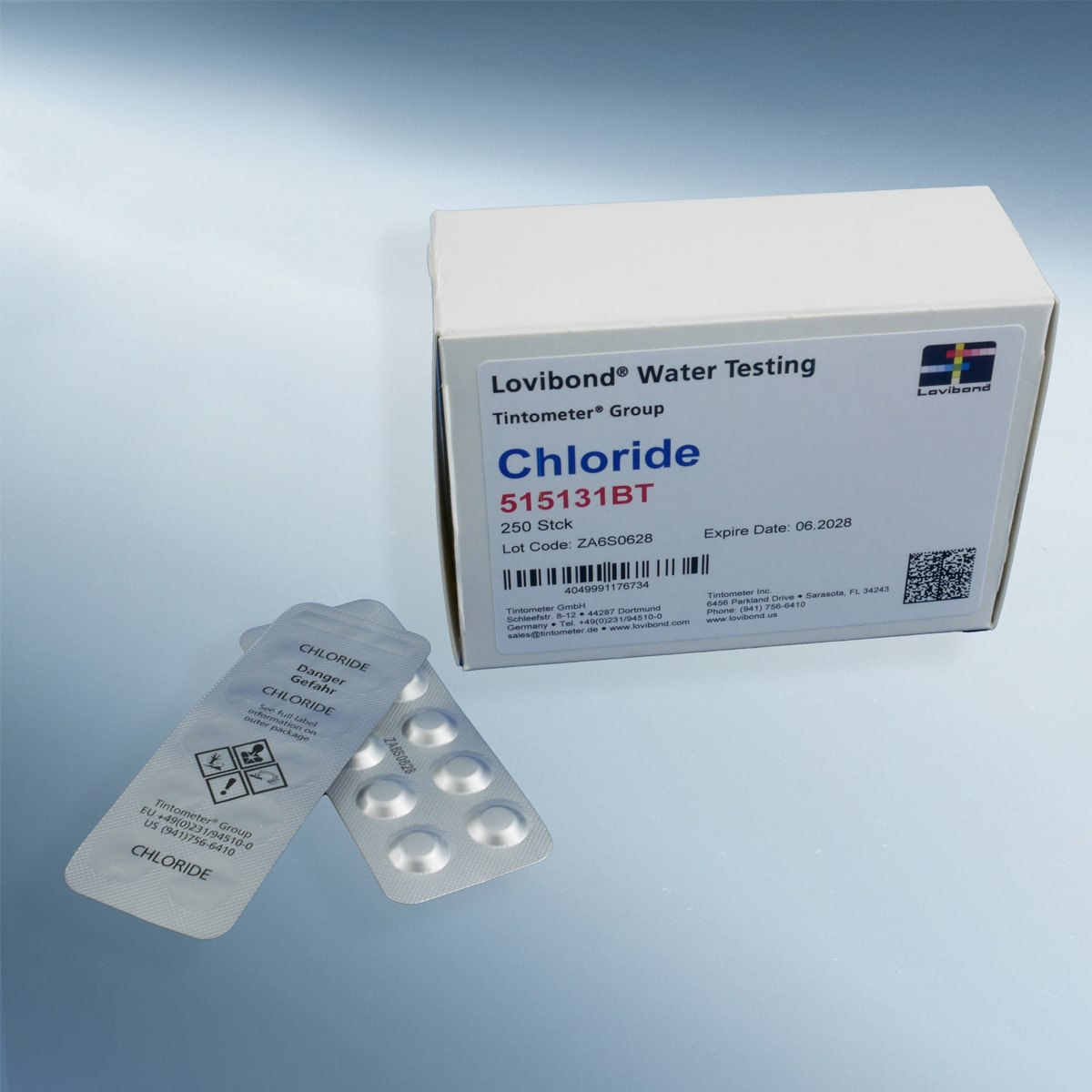 Lovibond® replacement tablets for Minikit Chloride AF-418, pack of 250 pcs Lovibond® replacement tablets for Minikit Chloride AF-418, pack of 250 pcs