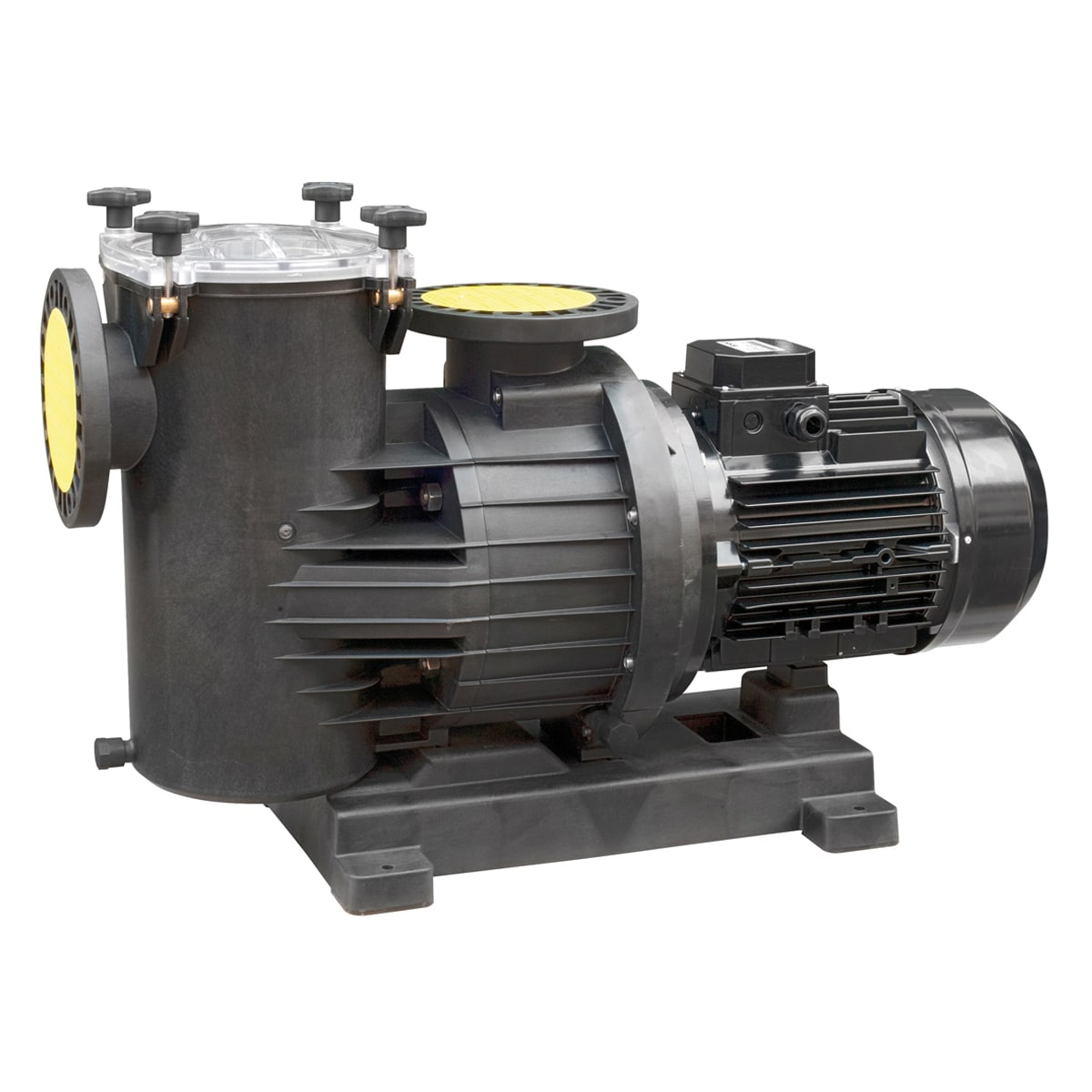 Smart Poolpumpe Power P400, 3,0 kW, 56 m³/h, 230-400 V, 1450 U/min, IE3 Motor, selbstansaugend, großer Vorfilter, DN110 Flansch-Anschluss, IP55 Smart Poolpumpe Power P400, 3,0 kW, 56 m³/h, 230-400 V, 1450 U/min, IE3 Motor, selbstansaugend, großer Vorfilter, DN110 Flansch-Anschluss, IP55